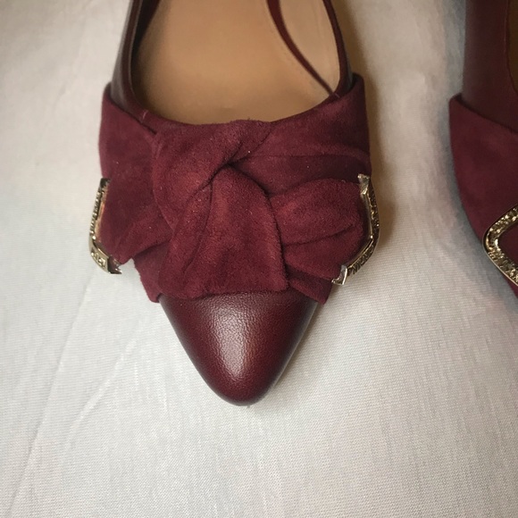 Antonio Melani Bow Wine Flat with sz 8.5 NWOT - Picture 8 of 8